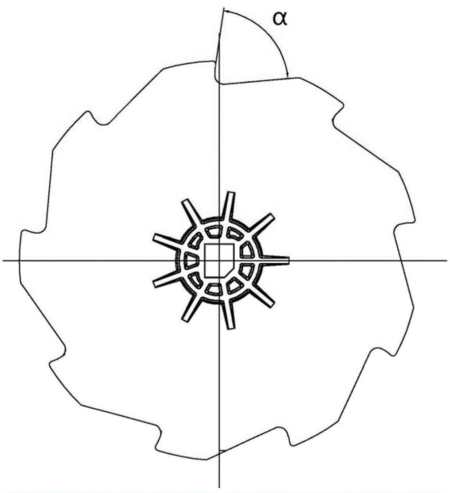 Improved structure of fan for gasoline blower