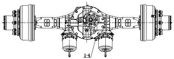 Wheel-side differential lock axle