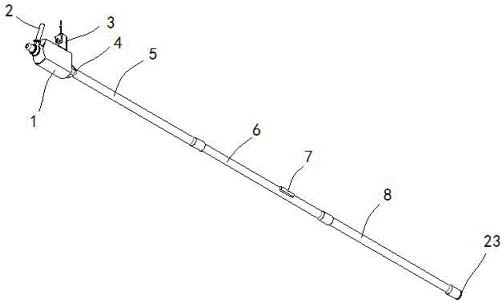 Long rod perforating machine and multi-functional long rod