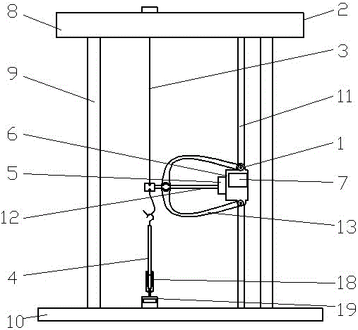 A young's modulus measuring instrument with capacitive sensing and digital display displacement