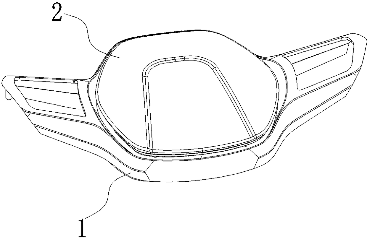 Atmosphere light and installation structure thereof applied to steering wheel