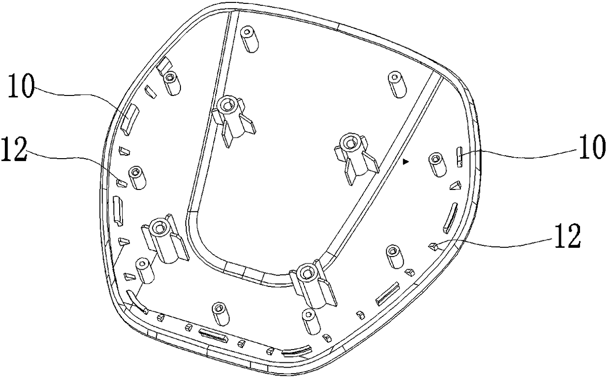 Atmosphere light and installation structure thereof applied to steering wheel