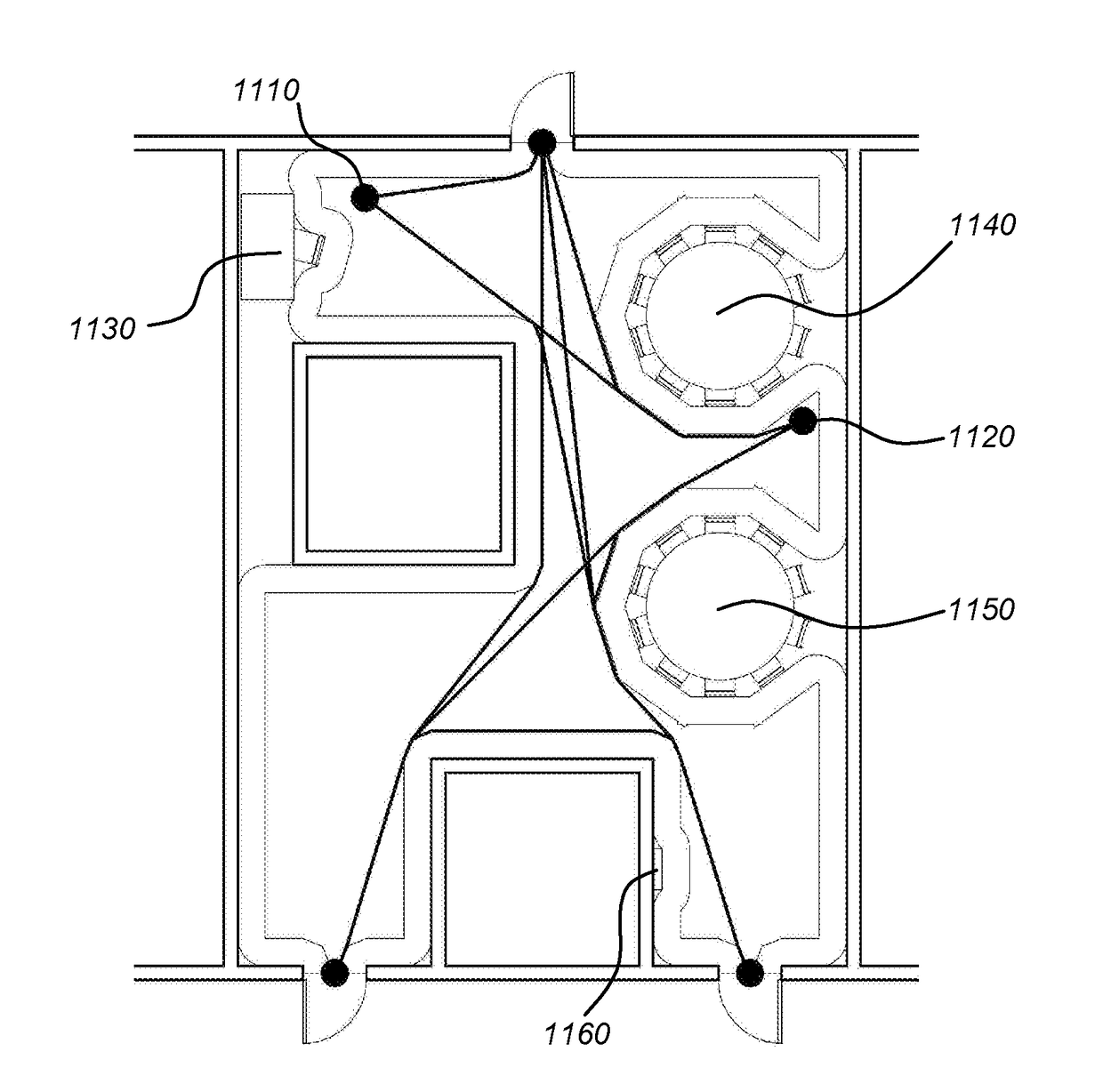 Method and an apparatus for calculating a distance in an area