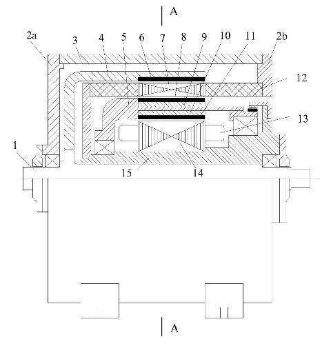 Direct drive type sinusoidal magnetic field composite permanent magnet motor