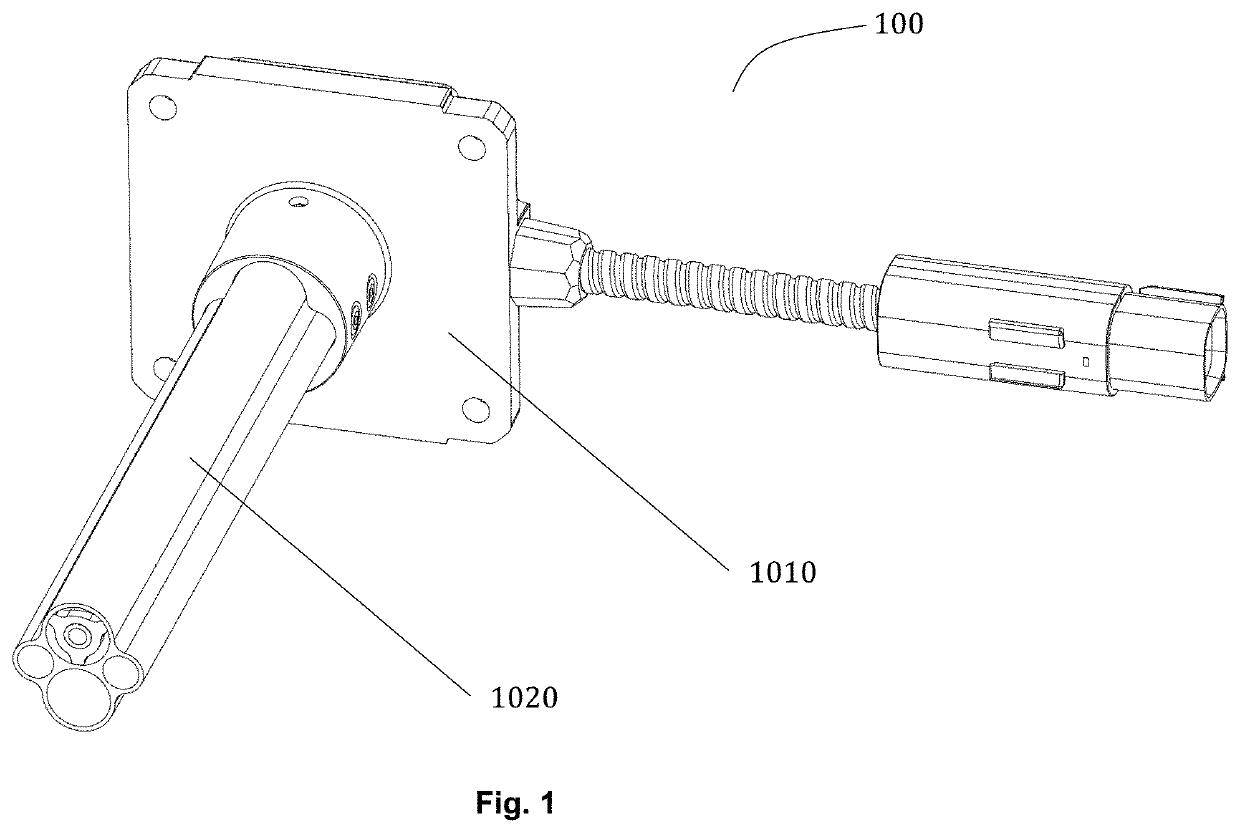 Capacitive level sensor, sensitive element of the capacitive level sensor, electrode housing for the capacitive level sensor