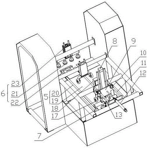 Bag taking, conveying and opening device and using method for special-shaped tobacco bagging and packaging