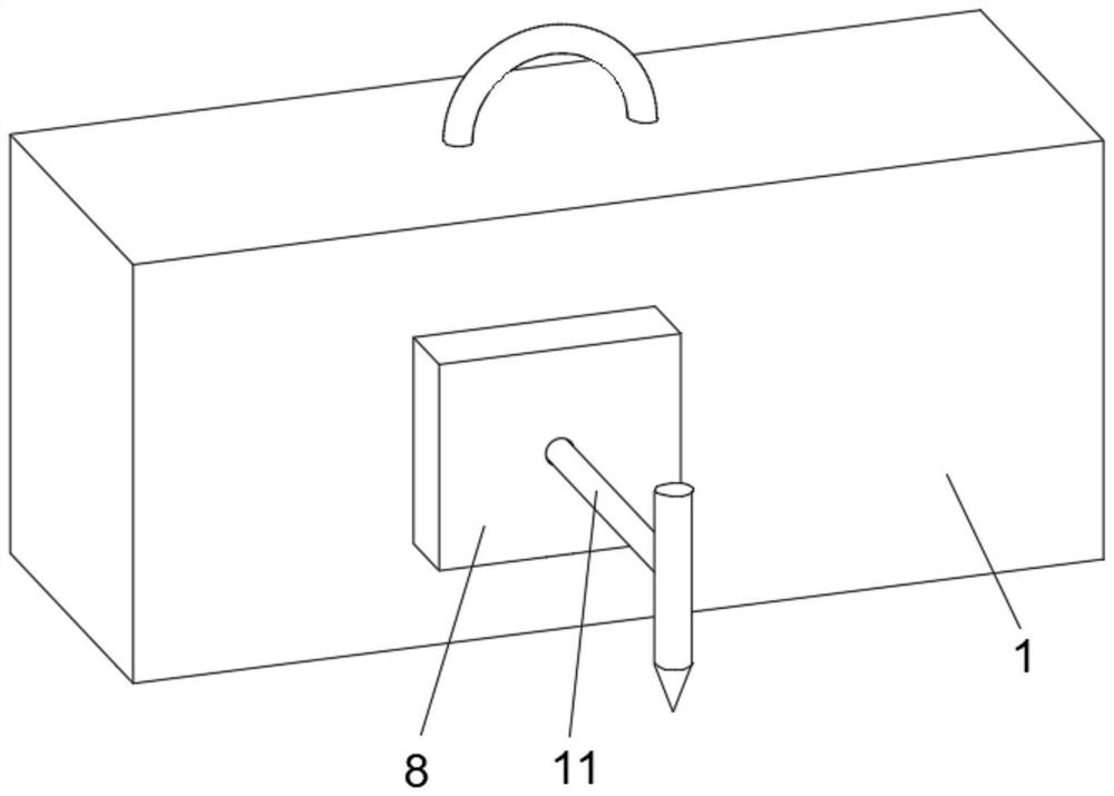 Rope bundle fixing device for surveying and mapping engineering