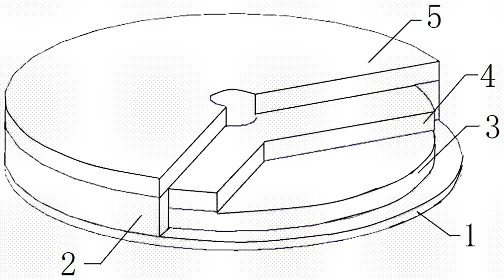 Preparation method of thin film single thermal battery with central hole