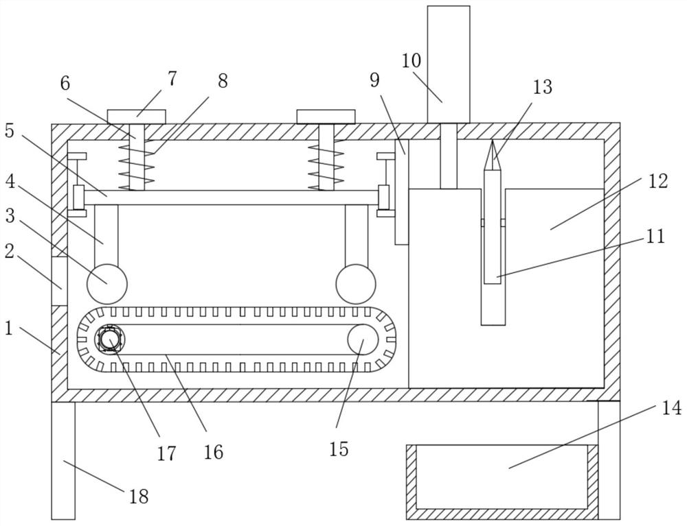 Moxa stick uniform cutting device with automatic feeding function