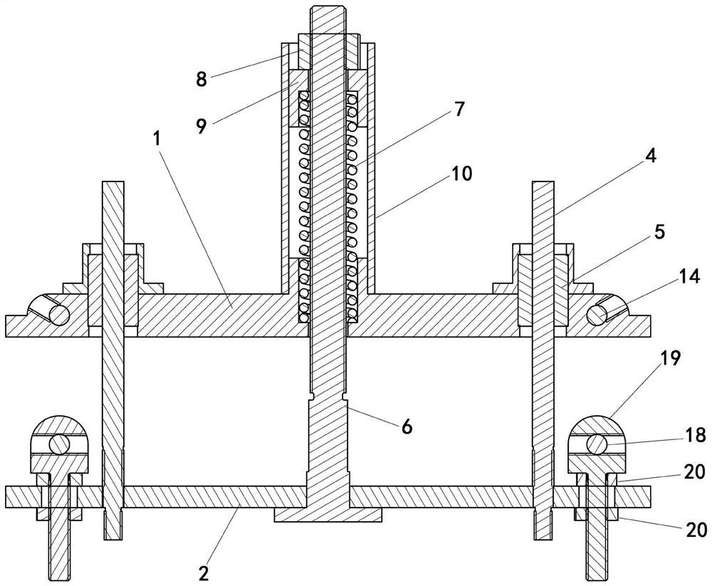 Spine motion segment in-vivo loading device