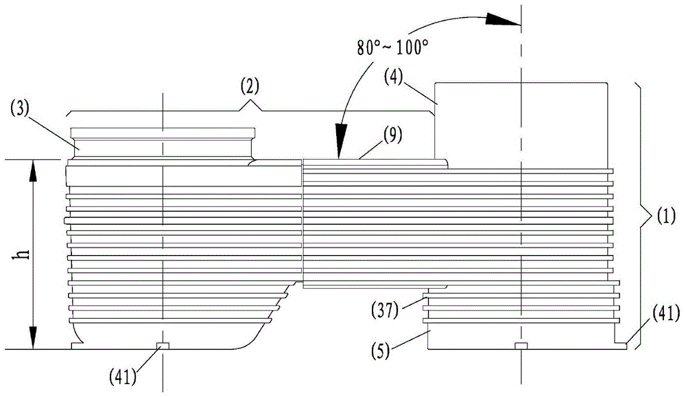 A pre-buried drainage collector for buildings