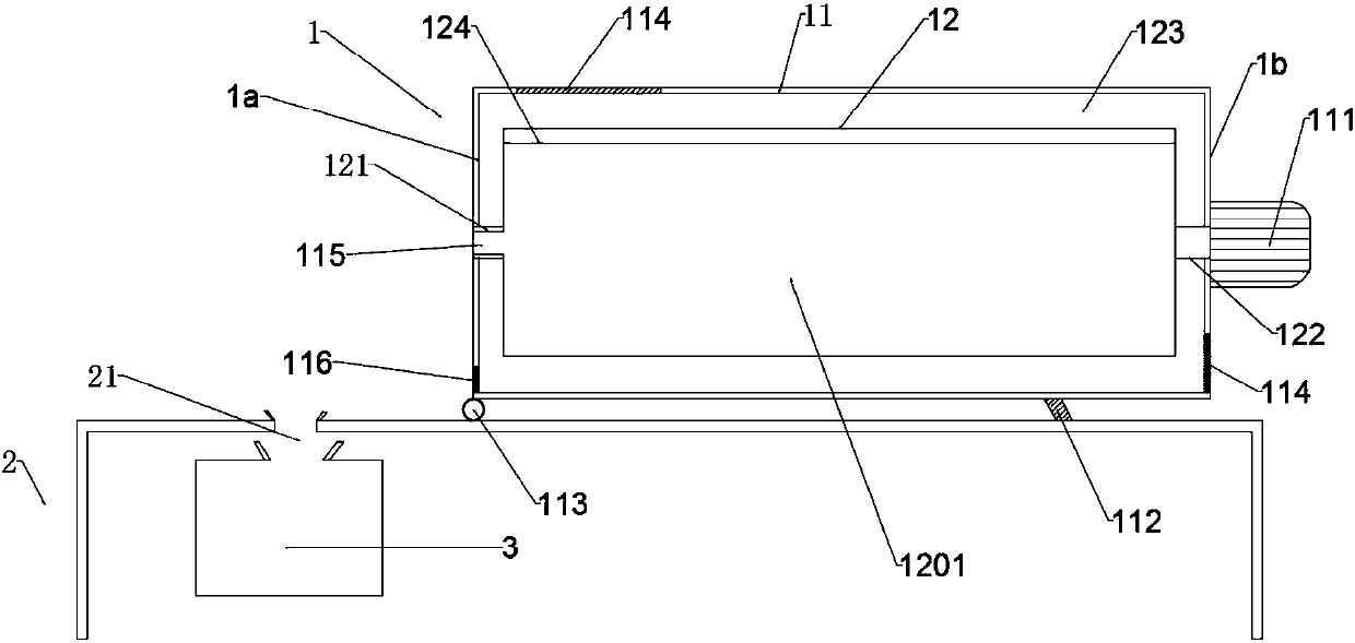 Steel shot rust removing device