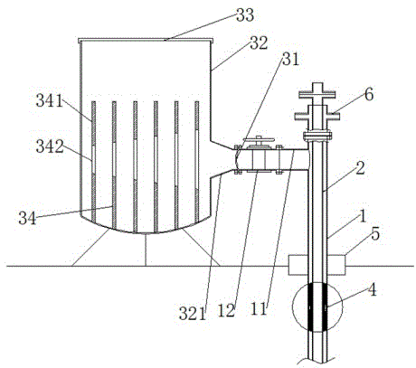 Safe explosion-proof unloading system of oil and gas well