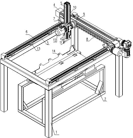 Automatic sealing robot for car baggage holder