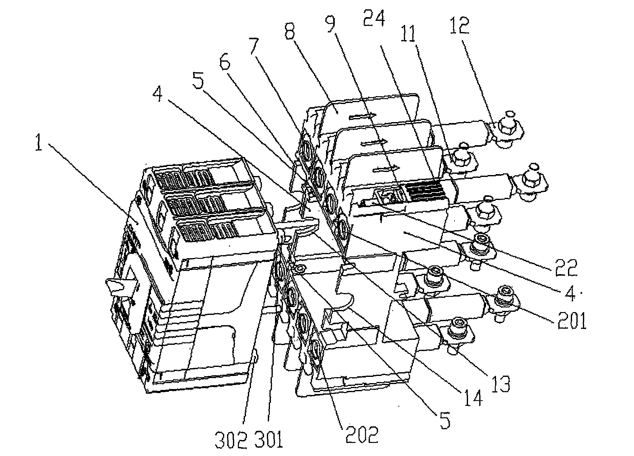 Plug-in base of plastic shell type electric appliance having multiple wiring functions