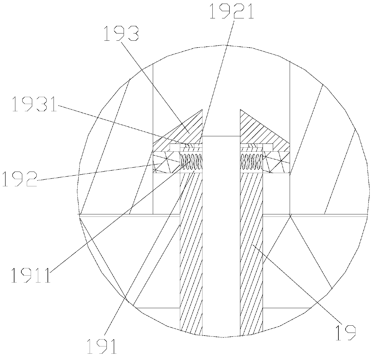 Water-cooled machine housing detection device with high stability