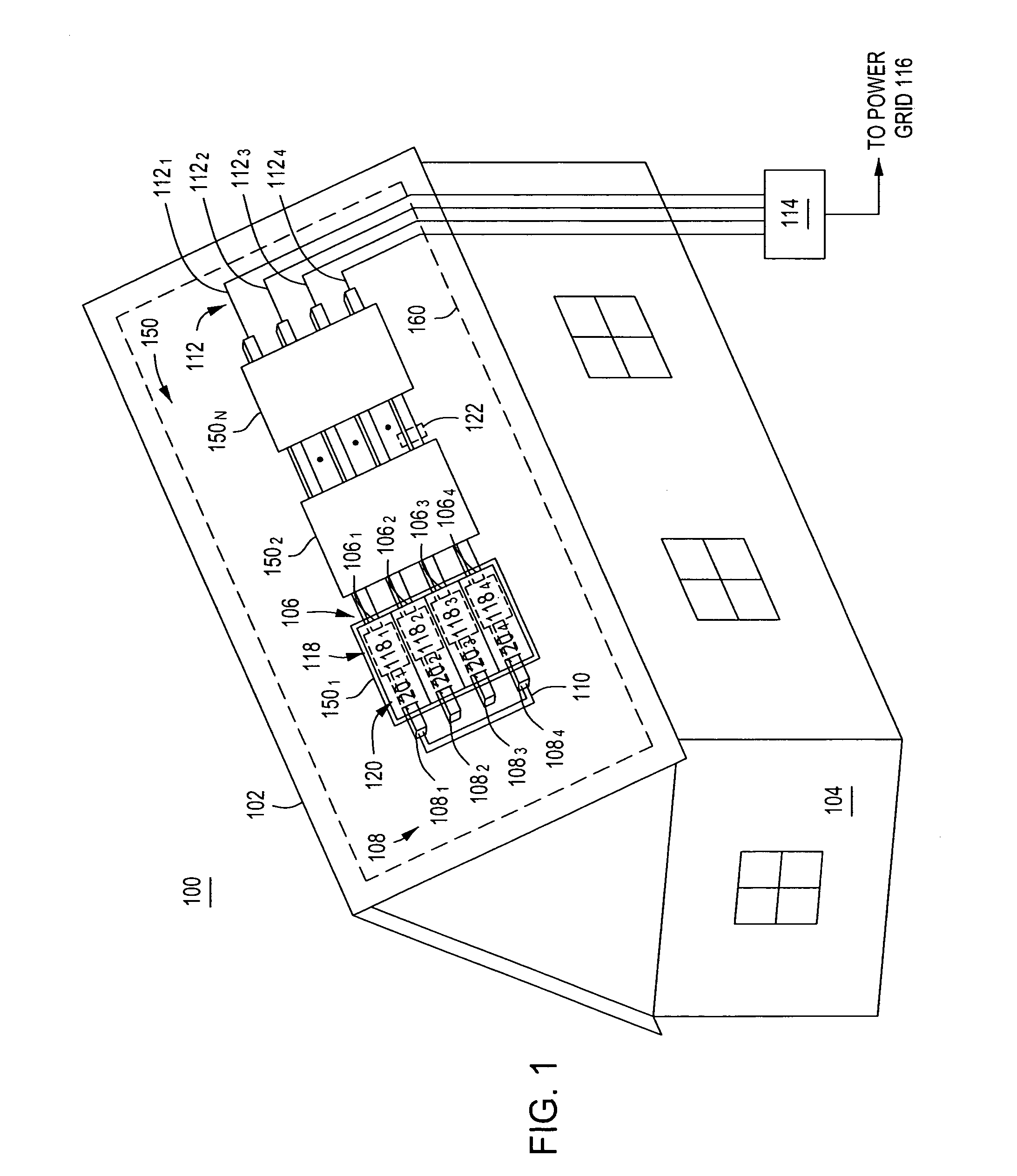 Mounting rail and power distribution system for use in a photovoltaic system