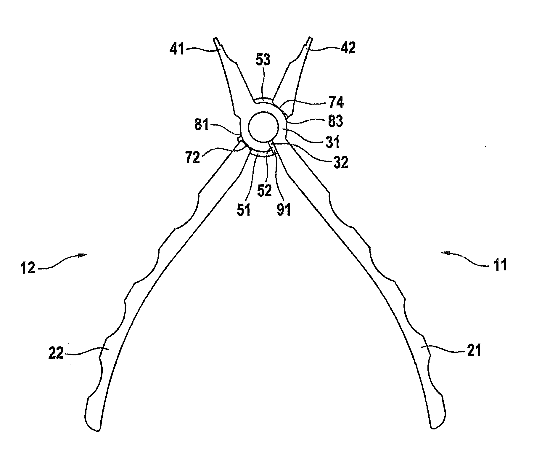 Surgical forceps which can be taken apart