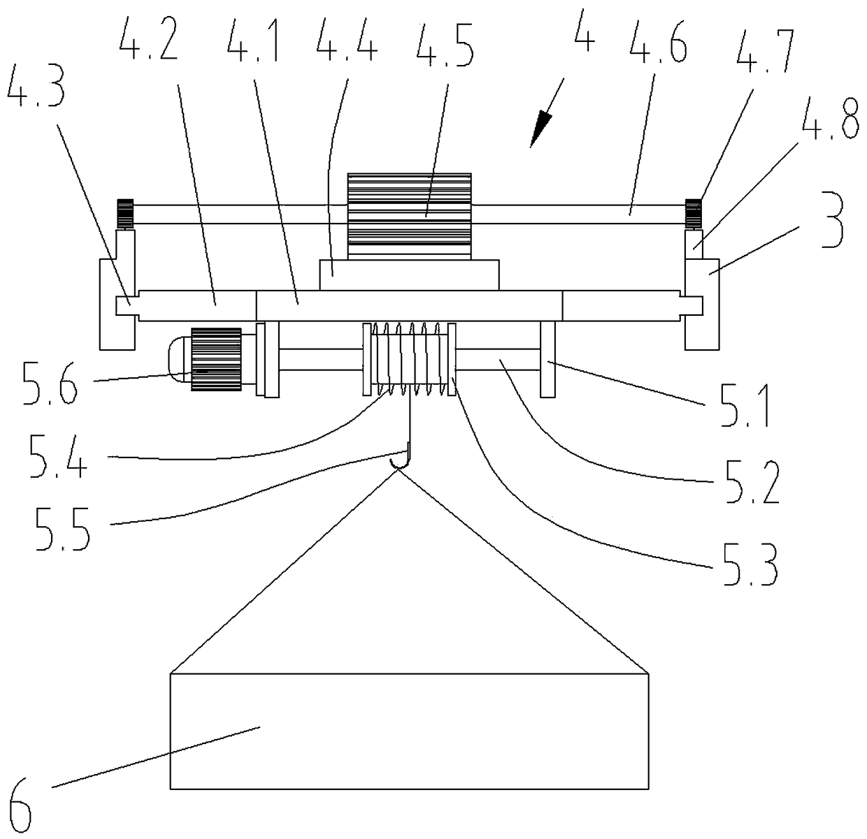 Seed germinating tank transferring device