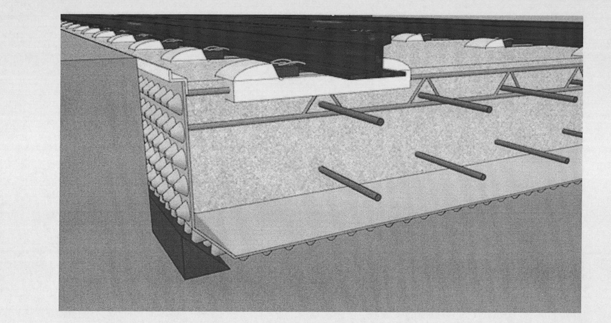 Vibration-reducing road pad and method for paving monolithic roadbed track by adopting vibration-reducing road pad