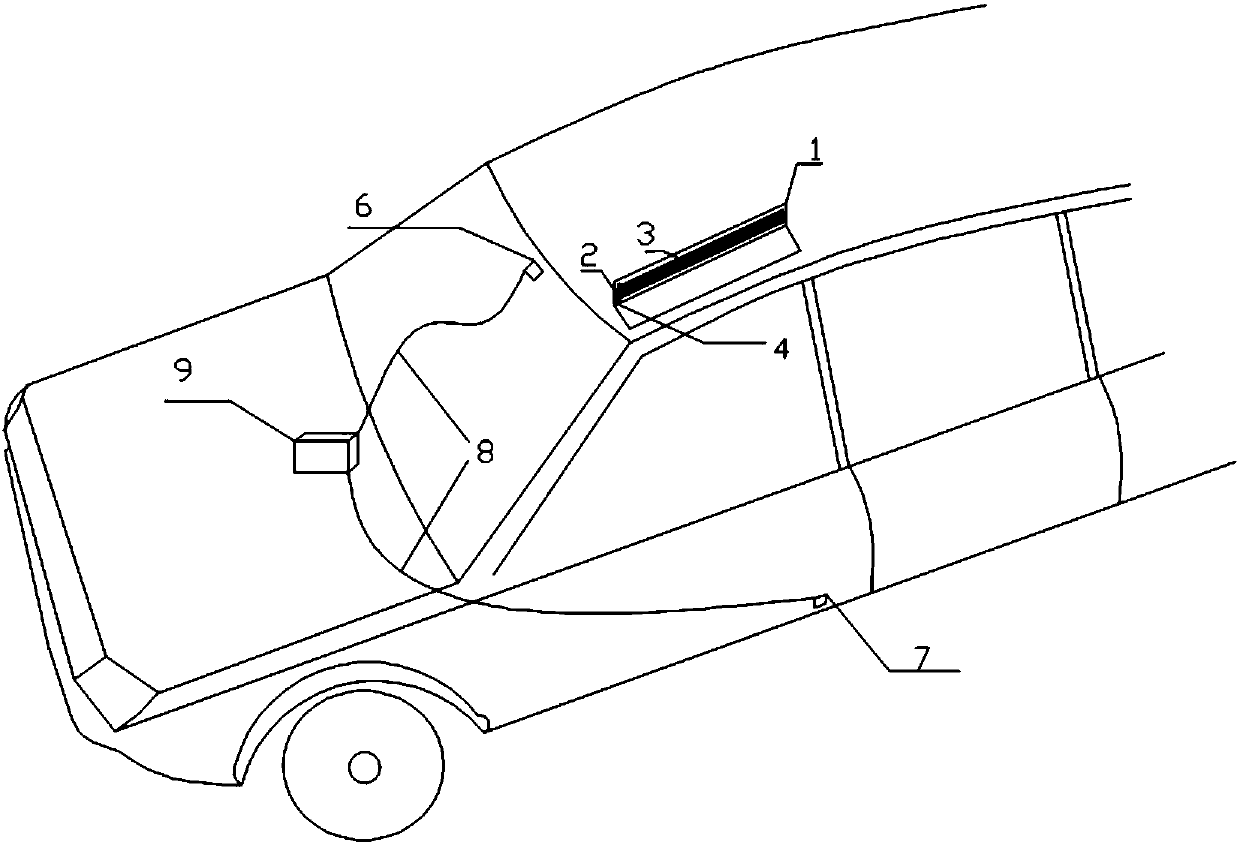 Intelligent vehicle-mounted umbrella device