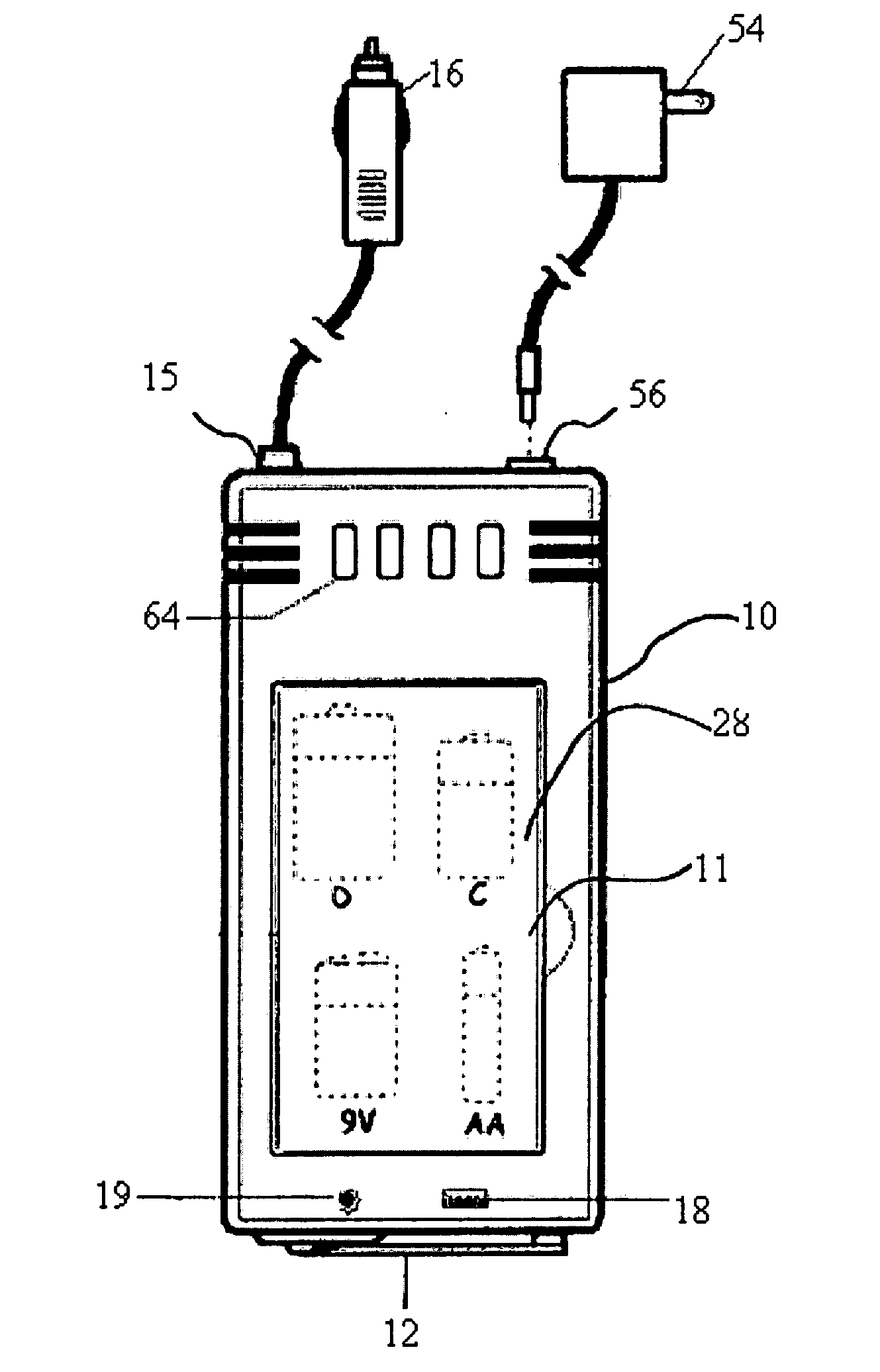 Portable battery charger