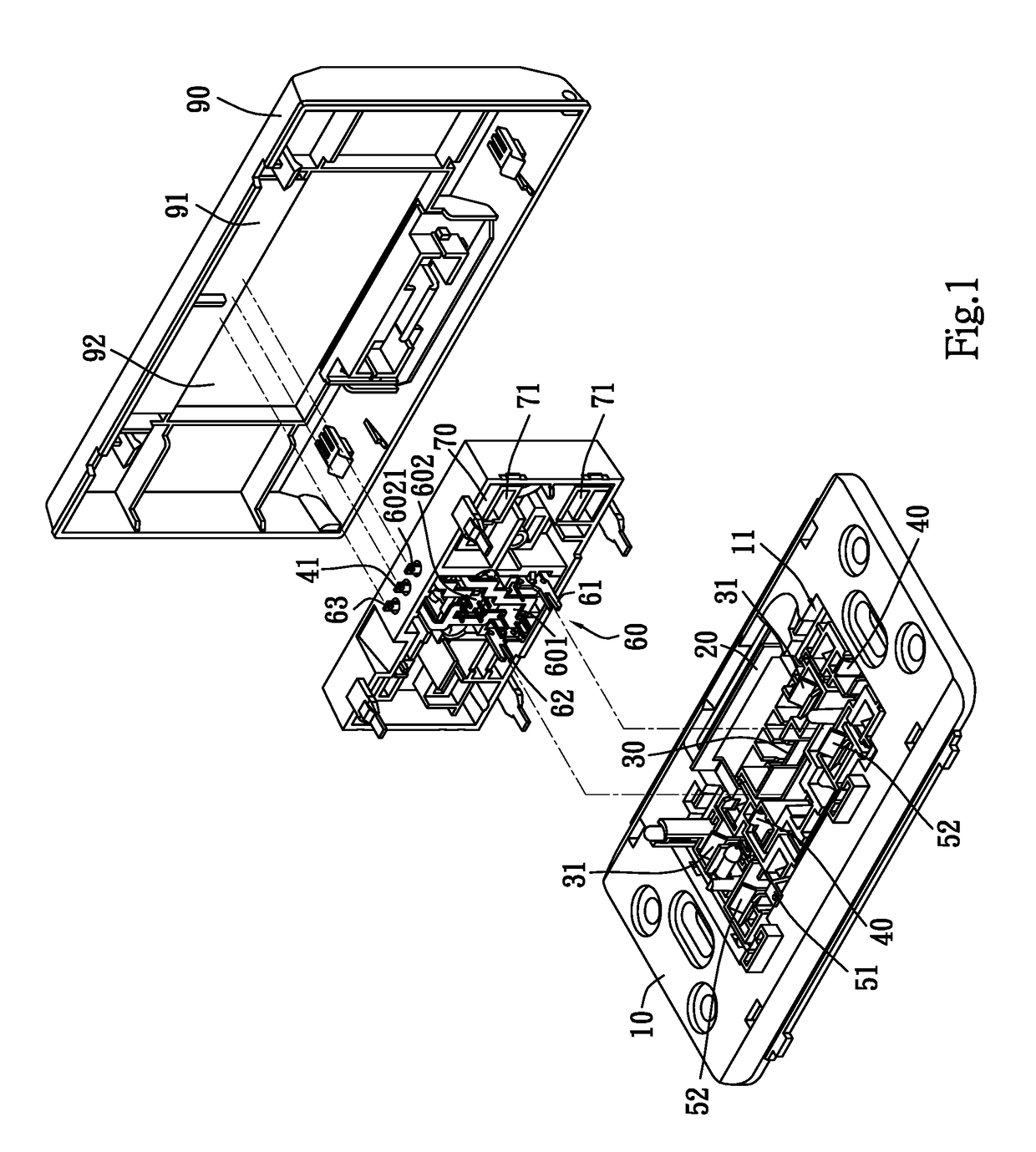 Wall-mounted device