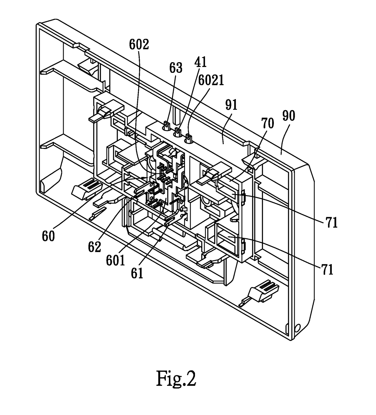 Wall-mounted device