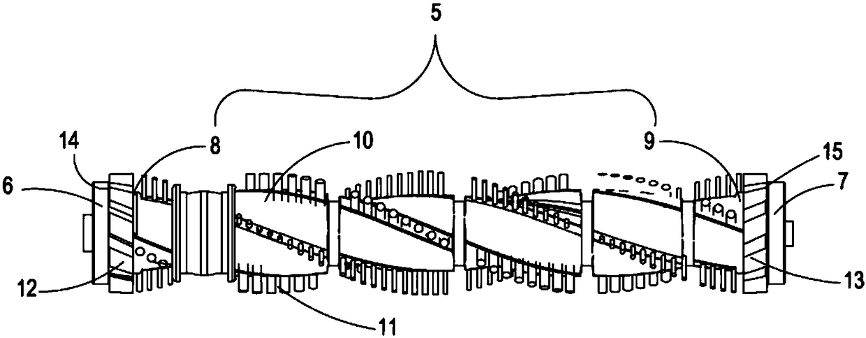 Floor brush for surface cleaning device