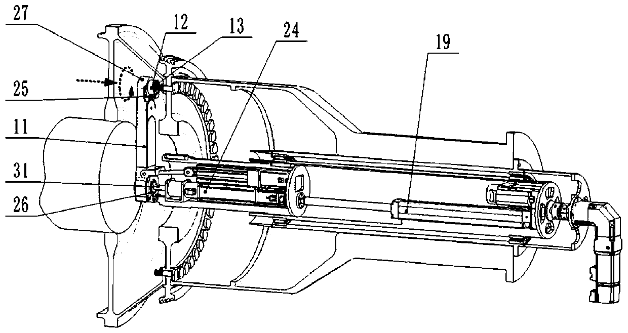 Device and method for tightening front nut of high-pressure rotor sealing plate of aero-engine