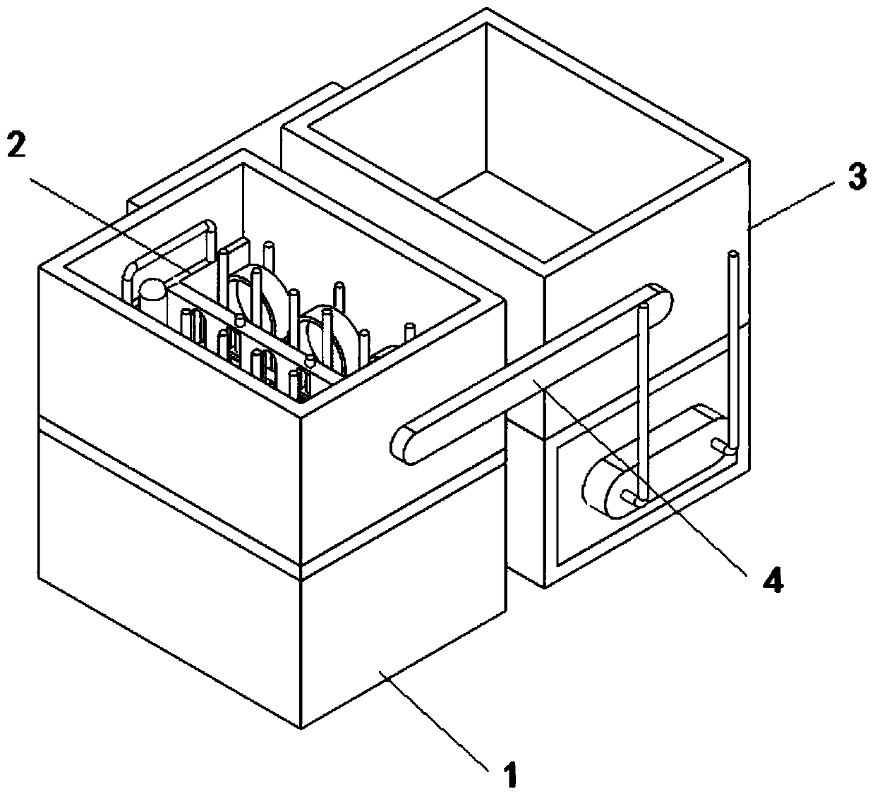 Instrument processing device for food safety detection and analysis and processing method thereof