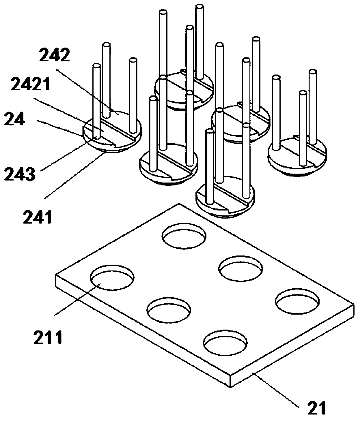 Instrument processing device for food safety detection and analysis and processing method thereof