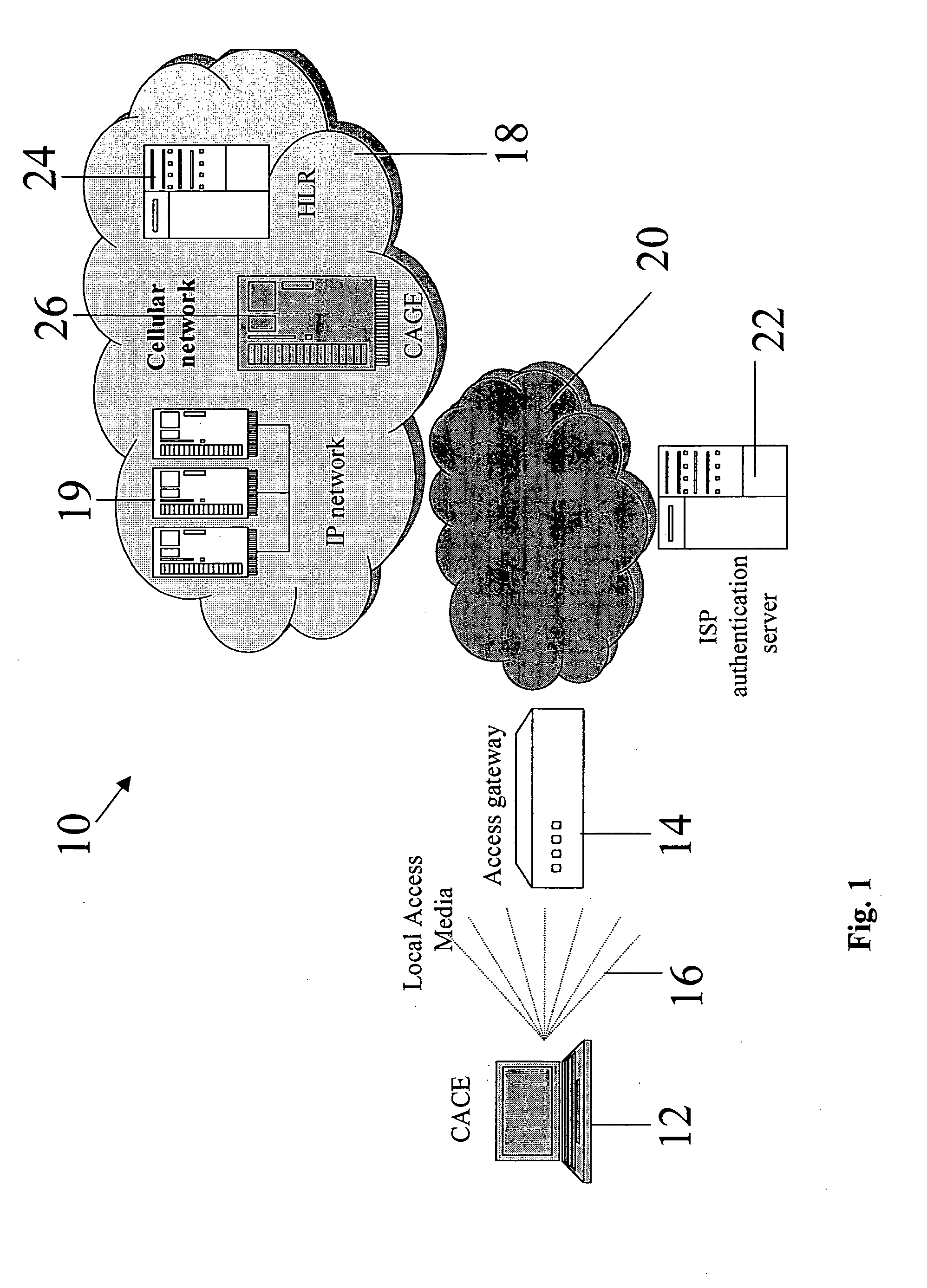 Accessing cellular networks from non-native local networks