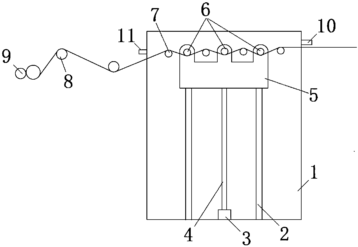 Continuous production apparatus of protective film