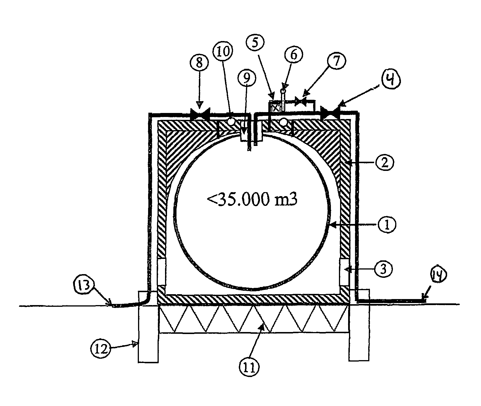 Seabed located storage