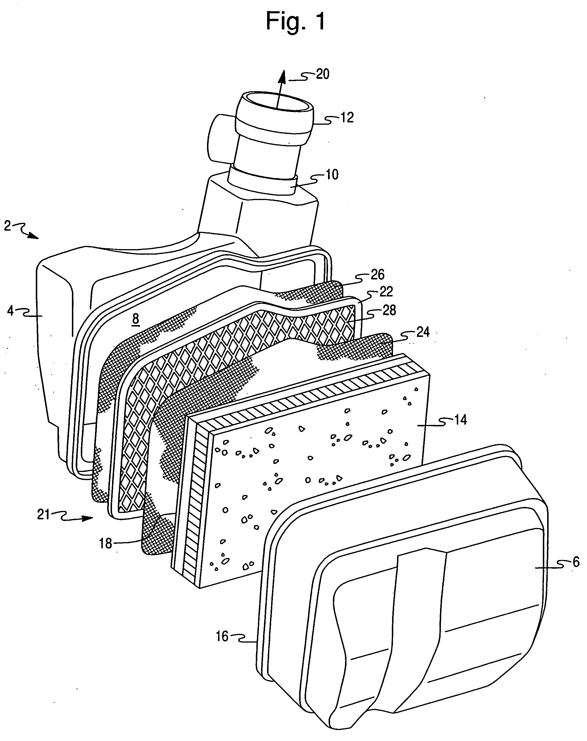 Coated screen adsorption unit for controlling evaporative hydrocarbon emissions