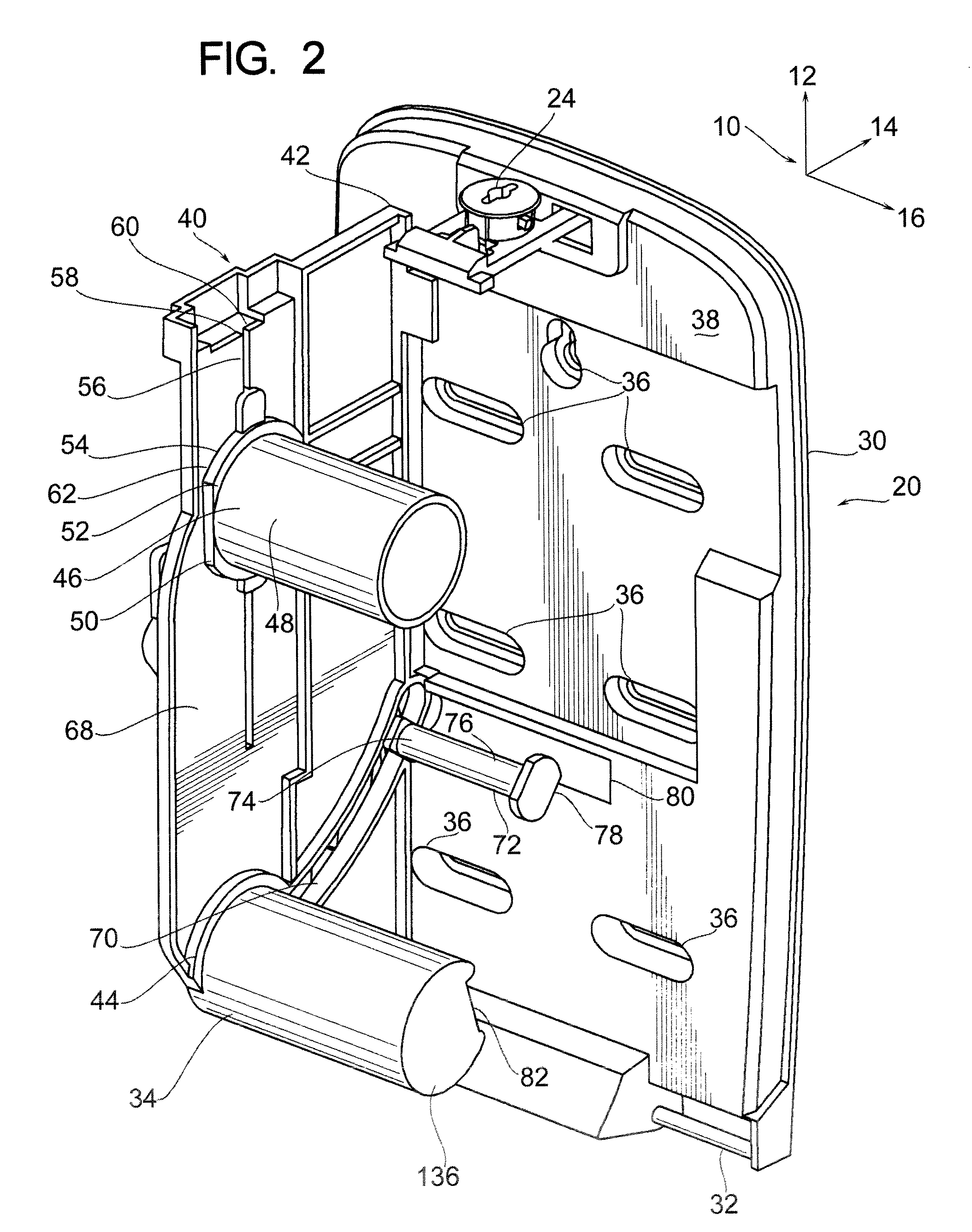 Dual roll toilet tissue dispenser