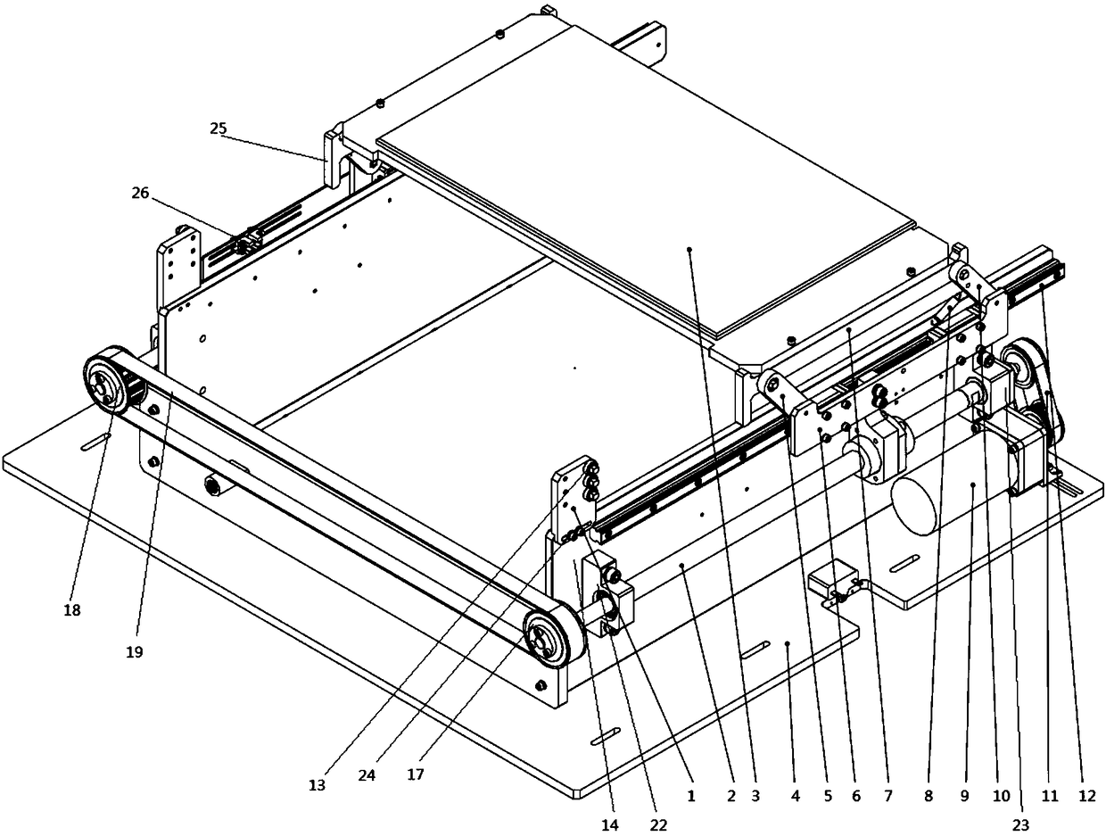 Object guard table for safe deposit box