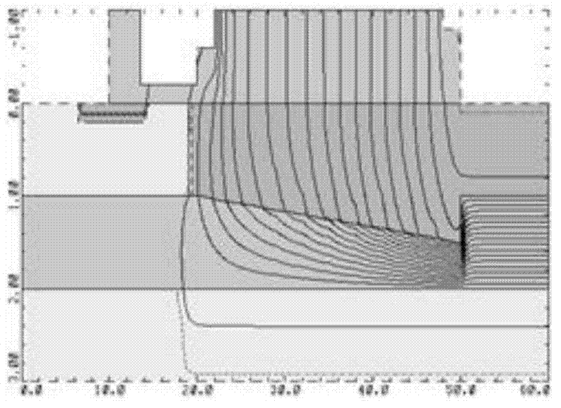 SOI-LDMOS (silicon-on-insulator laterally diffused metal oxide semiconductor) high-tension power device with triangular trench