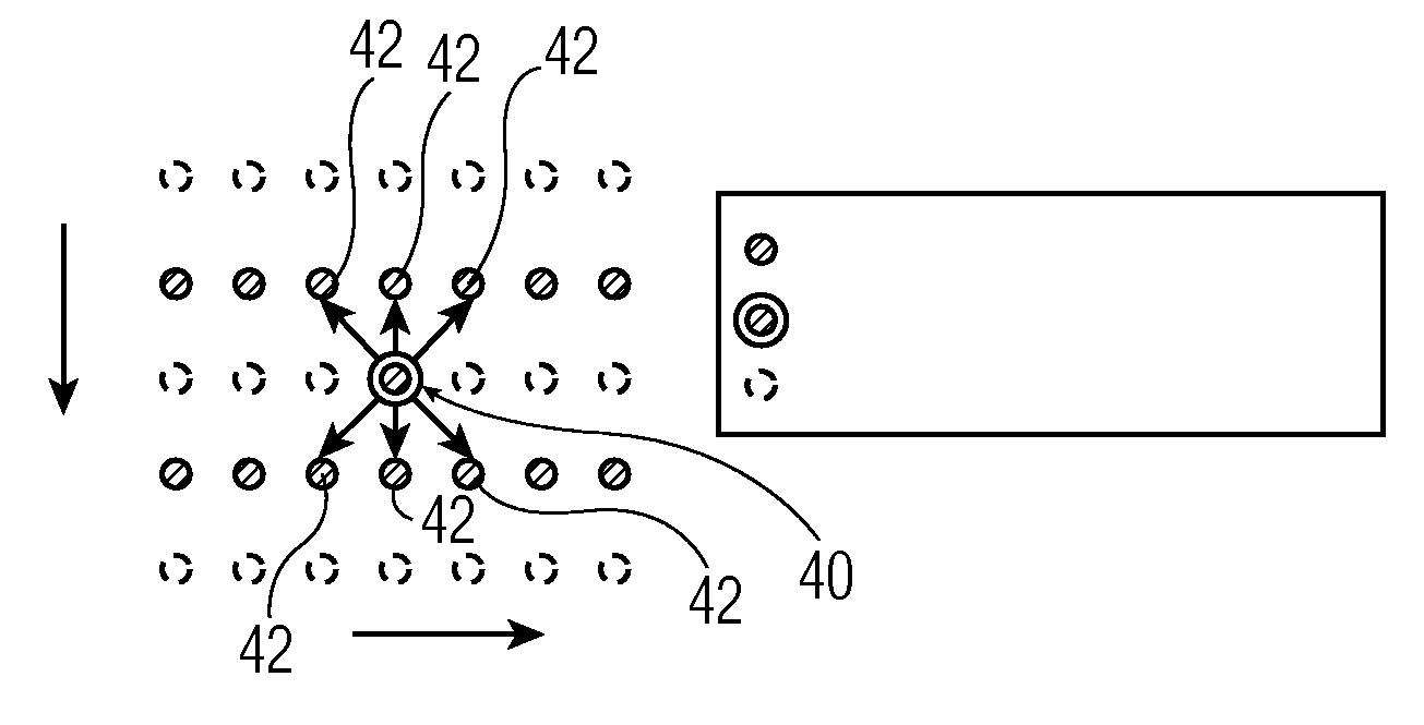 Spatial and temporal de-interlacing with error criterion