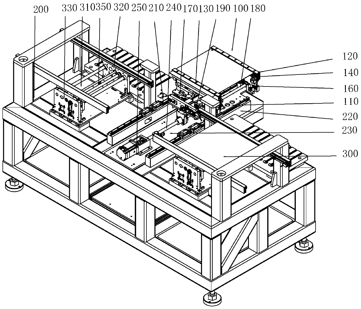 PCB conveying module and conveying device