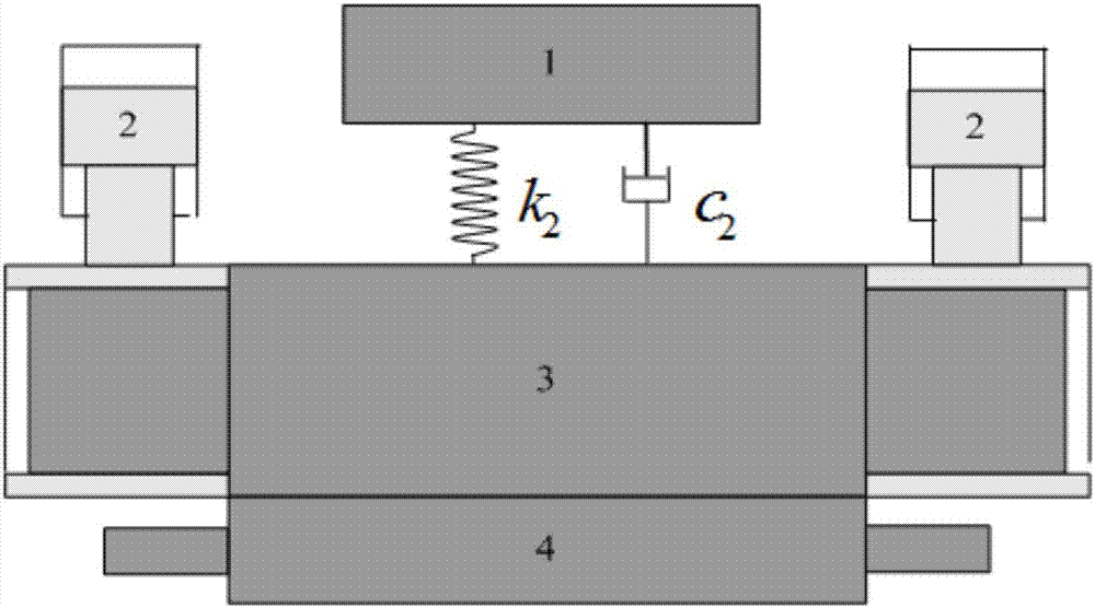 Vibration suppression method of rolling mill roll system with vibration absorber device