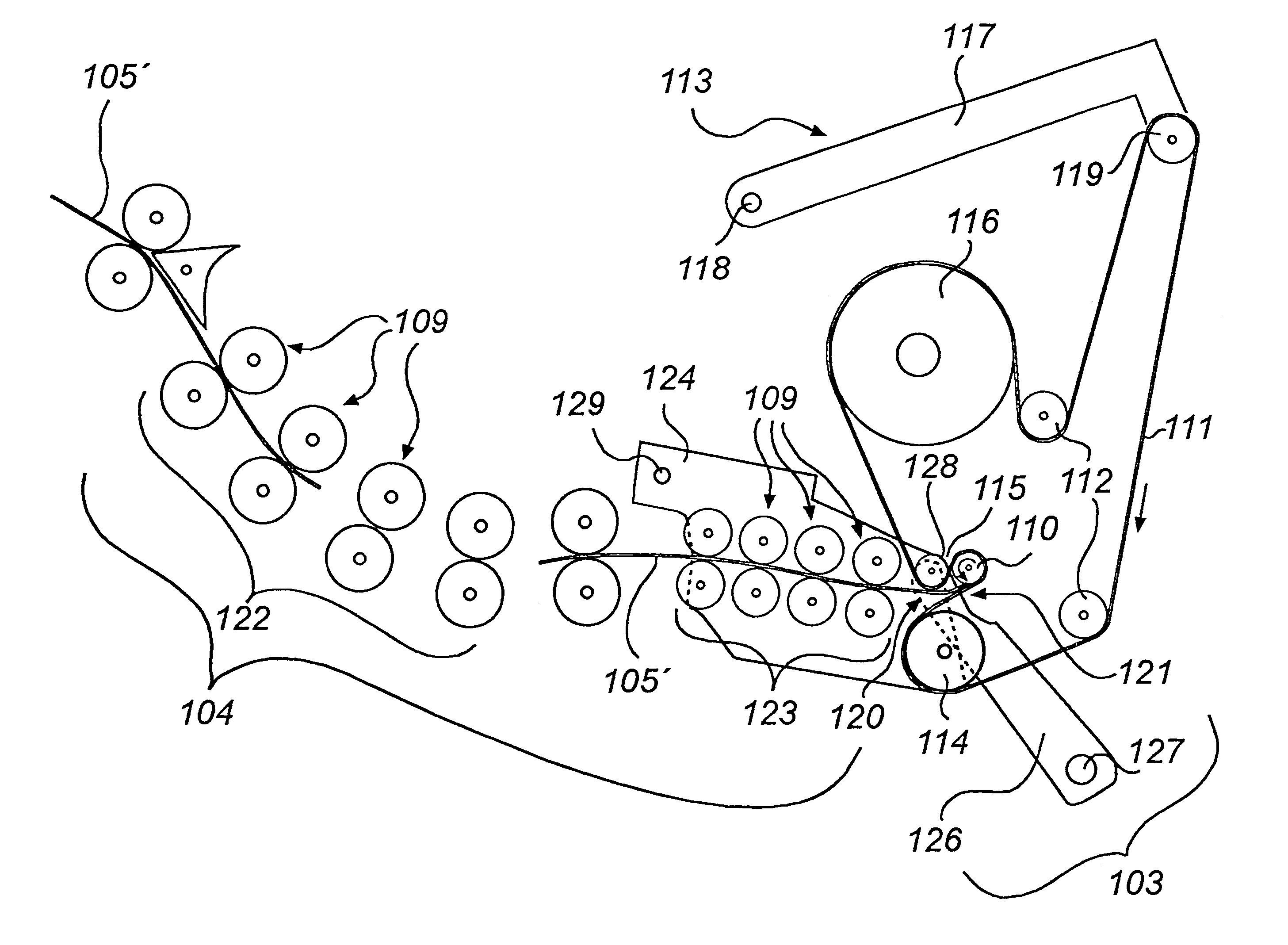 Apparatus and method of producing rolls of bags