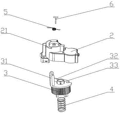 Novel carbon powder box detecting device and carbon powder box