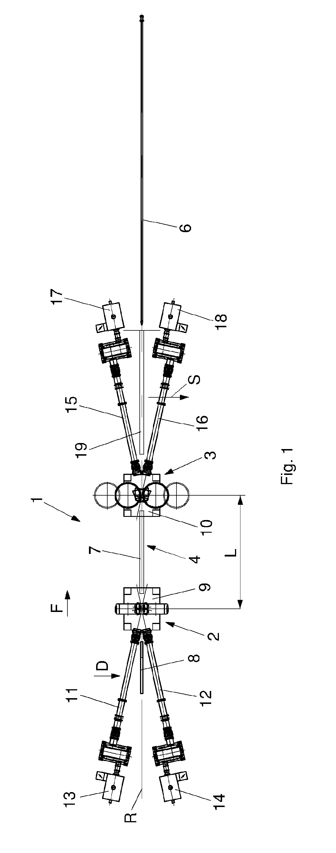 Integrated transverse rolling mill for seamless tubes