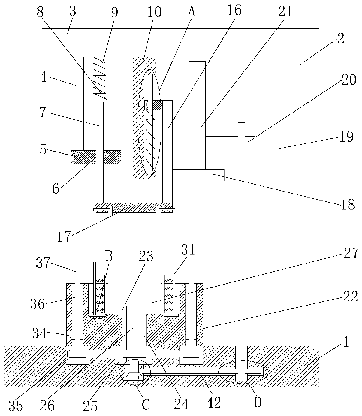 Rear shell grinding equipment for watch production