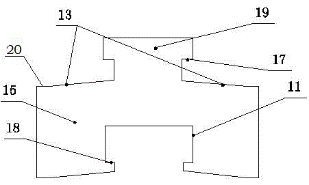 Anode carbon block structure for prebaking aluminum cell with no residue anode