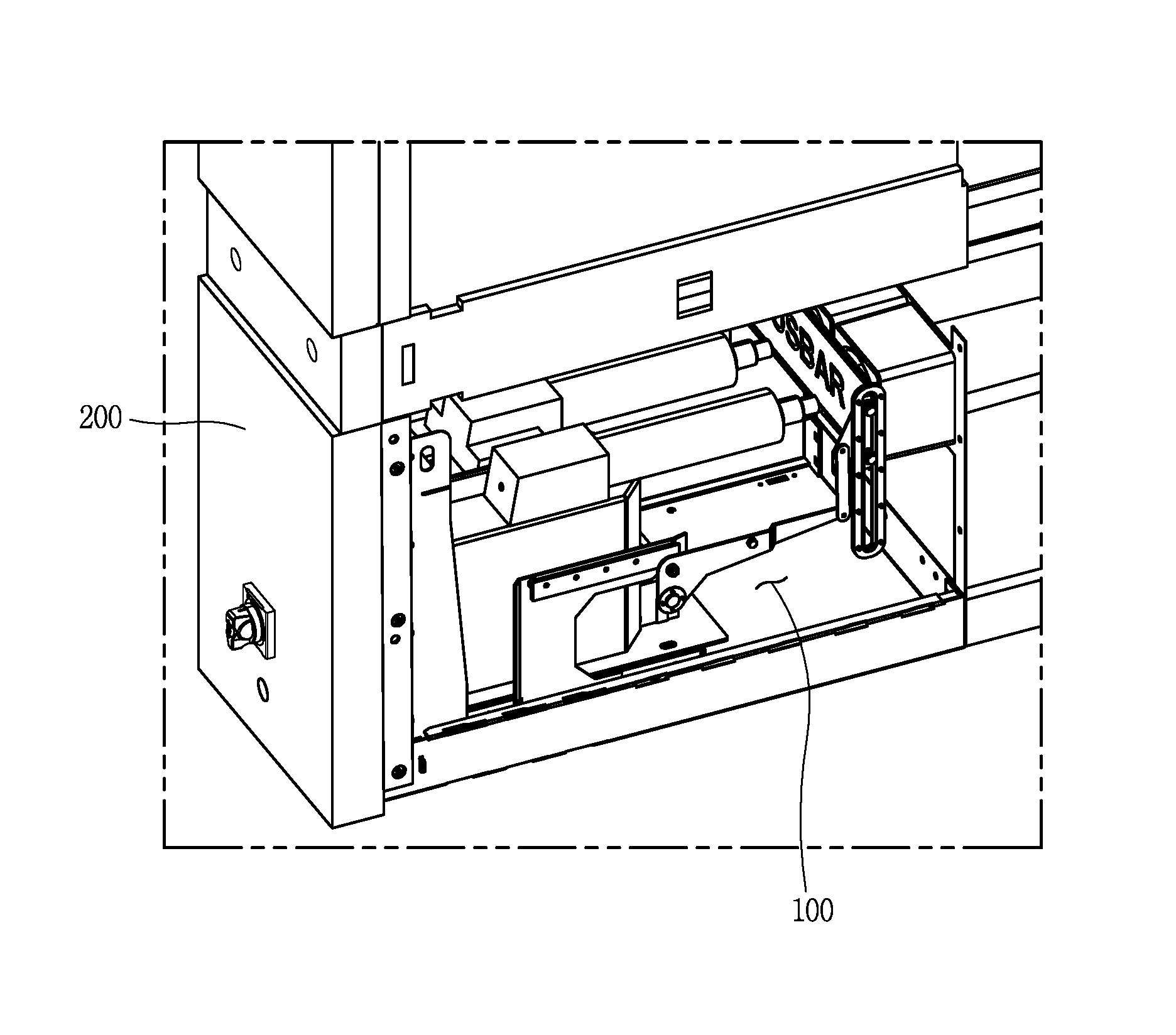 Switchboard with position-indicating apparatus