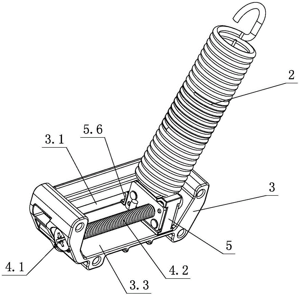 Furniture tilt-up door opening-closing force adjusting mechanism