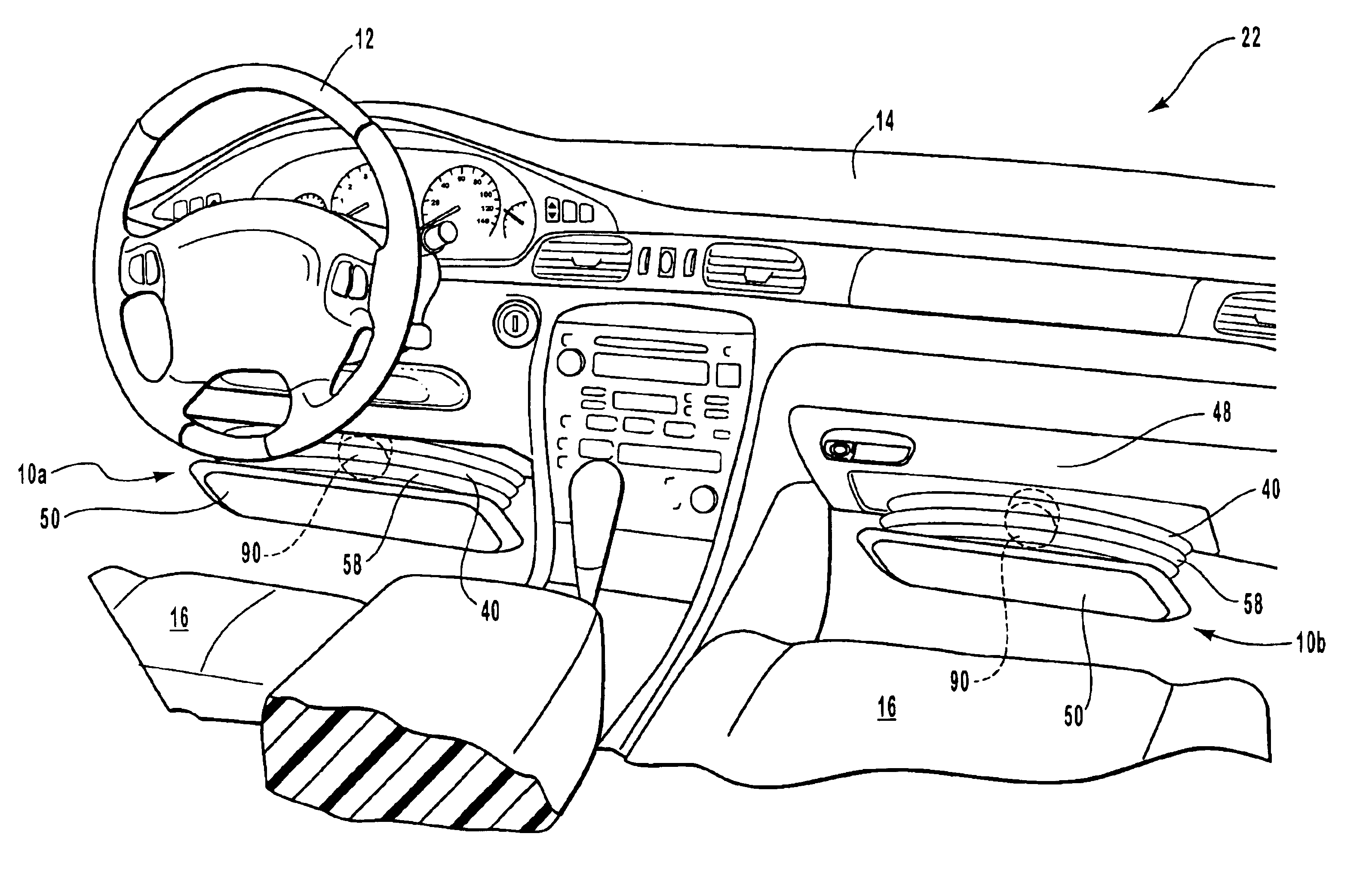 Expandable rigid knee airbag system